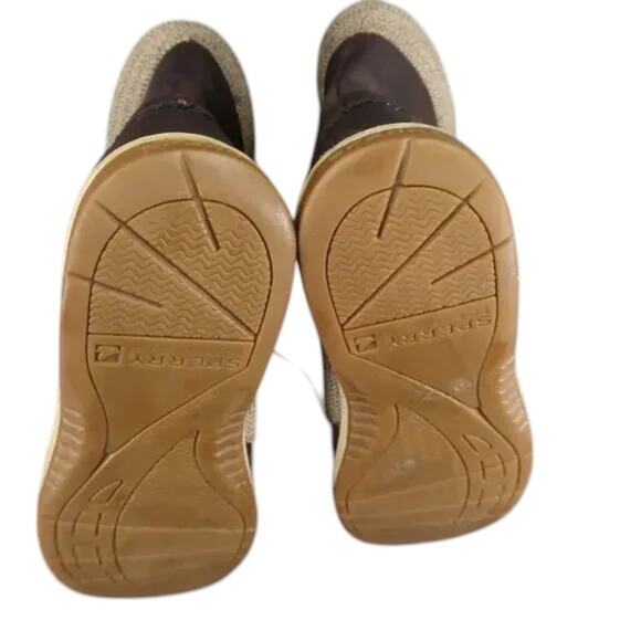 Sperry Shoes Womens 7.5 Boots Hikerfish Lace Up Moc Toe Leather Top Sider Brown - Picture 12 of 15